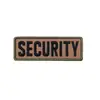 Velcro Transfronterizo Grande Personal de Seguridad Inglés Parche de Tela Bordado Insignia Decorativa Trasera Parche Transfronterizo