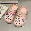 Zapatillas de media punta cerradas antideslizantes para quirófano, calzado de verano para exteriores para mujer, nuevos zapatos con agujeros de verano, sandalias de suela gruesa y suave