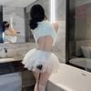 Nueva Lencería Sexual con Aspecto Huan Uniforme de Chica de Jade Puro Traje Sexy de Hermana Mayor Falda Linda Pouce Falda Corta para Cadera