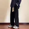 Calça masculina, nova coleção primavera/outono/inverno 2026, calça reta solta da moda estilo americano, calça casual confortável e versátil para homens