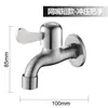 Grifo Multifuncional para Lavadora de Acero Inoxidable Hogareño Engrosado Baño Baño Grifo de Una Entrada y Dos Salidas
