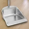 Un Juego de Escoba y Recogedor, Pala para Basura de Acero Inoxidable, Escoba Grande, Recogedor Engrosado, Cubo para Polvo, Cubo para Cenizas