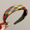 Diadema de Copa Alta y Ala Ancha para Mujer, Accesorio para el Cabello Versátil de Gama Alta para Otoño e Invierno, Pinza para el Cabello de Esponja de Moda y Elegante