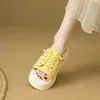 Zapatillas Casuales de Encaje con Cordones de Moda para Mujer, Nuevo Modelo Verano 2026, Sandalias de Deslizamiento Gruesas para Exteriores, Chanclas de Playa, Antideslizantes, Versátiles