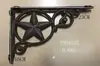 Grades de Portão de Ferro Forjado, Suporte Angular de Ferro Fundido Vintage, Suporte de Prateleira Triangular, Rack de Armazenamento de Cozinha, Prateleira de Canto