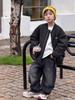 Pantalones Largos Gruesos Vintage con Forro de Felpa de Invierno 2025 para Niños Mayores Aimobeibei, Jeans Rectos Cálidos Retro