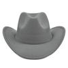 Sombrero vaquero de moda sombrero de lana sombrero de jazz sombrero retro de ala ancha sombrero de copa negro sombrero europeo y americano de ala curva entrega de una pieza