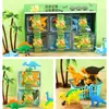 Qingyifang Papelaria Reino dos Dinossauros Borracha Pacote Misto de Seis Peças Borracha de Lápis Criativa para Estudantes em Formato de Tiranossauro Rex