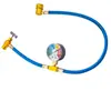 Refrigerante para aire acondicionado de automóviles R134A, refrigerante para nieve, dosificador de fluoración, medidor de llenado, herramienta para tuberías de llenado, tubería de fluoración suplementaria de gas.