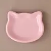 1 peça Fofo Formato de Gato Tigela para Gatos Plástico Anti-Queda Flip Tigela de Comida para Gatos para Gatos e Cães Pequenos, Fácil de Limpar e Durável, Design Minimalista
