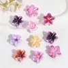 Novo Mini Prendedor de Flor da Moda Garra de Cabelo com Estampa de Cereja e Leopardo para Sair Grampo de Franja Decoração de Cabelo Trançado