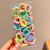 Color de primavera para niños dulce todo-fósforo banda elástica diadema tocado de niña pequeña goma elástica de alta elasticidad duradera no daña el cabello cuerda para el cabello