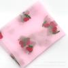 Malla de nailon tridimensional 3D preferencial bordado tela de fresa cereza DIY ropa para niños vestido de mujer bordado