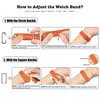 Adecuado para correas de Apple Watchs456789/10/11 Correas de Apple Modificadas Correas de Reloj de Silicona Marina
