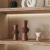 Estilo Wabi-sabi Cerámica Retro Creativa Florero Decoración de Nicho de Gama Alta Sala de Estar Gabinete de Vino Hogar Adornos de Decoración Medieval