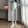 Meia-calça Cinza Quente Nova de Inverno para Mulheres, Cintura Alta, Leggings Cinza da Moda Miu Pressão Emagrecedora Adequadas para Roupa Externa