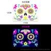Adesivos de Tatuagem à Pronta Entrega com Folha Dourada e Adesivos Faciais Fluorescentes, Novos Adesivos de Tatuagem para Festa Neon de Halloween de Venda Quente Transfronteiriça