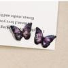 Elegante estilo frio folha de ouro gradiente azul roxo resina epóxi borboleta DIY brincos grampo de cabelo acessórios de cabelo material atacado