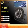 Iluminação de palco LED4 em 1 lâmpada RGBW para performance de casamento, bar, noite, KTV, controle de voz, pode ser pendurado, proteção contra altas temperaturas