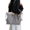 Bolsa de Tela de Moda de Nailon Impermeable Ultraligera Nueva Primavera y Verano Bolsa de Hombro con Cordón Bolsa Tote Bolsa para Tutoría Maletín