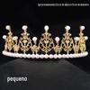 Coroa de Rainha para Bolo Decoração de Festa Ornaments Tiara Presente de Aniversário Flores Acessórios de Cabelo Acessórios de Pérola