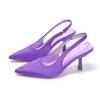 Nuevas Sandalias de Tacón Alto 2023 Estilo Europeo y Americano para Mujer Zapatos de Tacón Fino Puntiagudos de Tacón Fino Tacón Corto con Puntera Cerrada para Mujer