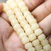 Fabricantes venden 108 piezas de cuentas de barril de hueso de buey para manualidades DIY, cuentas talladas, cuentas de Buda, cuentas de melón espiral de hueso de buey, cuentas sueltas