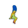 Charms para Tênis de Desenho Os Simpsons Acessórios de Anime Fofos Decorações para Sapatos DIY Divertido