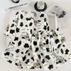Comercio Exterior Venta al por Mayor Pijamas para Mujer Verano Algodón Nube Popular Cuello Redondo Versión Coreana Dibujos Animados Dulce y Linda Niña Ropa de Casa Moderna