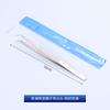 Pinzas ranuradas antideslizantes con bloqueo pinzas para joyería clip para diamantes con bloqueo dentadas antideslizantes acero inoxidable clip para gemas