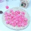 3,5 centímetros simulação PE espuma rosa flor mão decoração falsa flor casamento caixa grinalda material atacado
