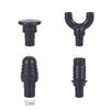 Acessórios para cabeça de pistola de fáscia de 12,5 mm, cabeça de conversão em forma de cabeça modificada, massageador de cabeça de silicone ABS, atacado