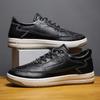 Zapatos casuales de otoño e invierno para hombre pu color sólido zapatilla ligera para hombre cómoda que combina con todo tendencia zapatos casuales para hombre al por mayor