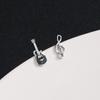 Aretes de Notas de Guitarra para Mujer, Lindos, Modernos, Sencillos, Compactos, Asimétricos, Tendencia, Aretes para Estudiantes, Modelo Verano 2026