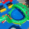Adorable Piscina de Pelotas Inflable con Temática de Dinosaurios Para Jugar Niños en el Patio Trasero