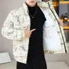 Nueva Chaqueta de Algodón de Pana para Hombre de Invierno, Cuello Alto, Casual, Cálida, Moda de Alta Gama, Abrigo de Algodón Plumón, Ropa de Abrigo a Prueba de Frío, Moderna