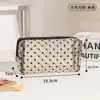 Bolsa de Maquillaje Nueva Estilo Forma de Corazón, Bolsa de Almacenamiento de Malla de Gran Capacidad, Neceser Compacto Portátil de Viaje para Mujeres, Estilo Ins