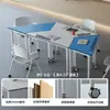 Escritorio de Aula para Aprendizaje Estudiantil Combinación Mesa para Actividades Grupales Estudiantiles Escritorio Combinado Trapezoidal Aula de Capacitación Inteligente