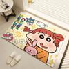 Tapete de Terra de Diatomáceas Desenho Animado Fofo Shin-Chan, Tapete de Pé Absorvente Antiderrapante para Banheiro, Capacho de Entrada, Dropshipping