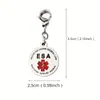 Venta Caliente Transfronteriza Colgante Doble Vara de Serpiente PERRO DE SERVICIO Llavero de Acero Inoxidable Colgante Logo Médico Vara de Serpiente