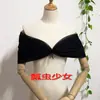 Vestido de Noiva Cobrindo os Braços, Vestido Tomara-que-caia da Noiva, Véu de Um Ombro Cobrindo os Braços, Mangas de Renda, Acessórios Removíveis