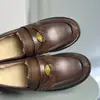 Versão em Couro de Vaca ~ Mesmo Estilo de Zhang Yuanying ~ Mocassins Preguiçosos de Salto Grosso Amiu Sapatilhas de Salto Grosso de Veludo Grosso Sapatos Pequenos de Couro