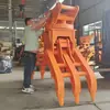 Pinza para ramas y hierba recolectora de basura, pinza de 2+3 dientes, pinza de estilo japonés, pinza mecánica japonesa para madera montada en excavadora