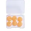 Paquete de Seis de Doce Piezas de Tapones para los Oídos de Silicona Multicolor al por Mayor para Nadar y Bañarse, Impermeables, Aislantes de Sonido, Reductores de Ruido, Tapones de Silicona Suave para Adultos