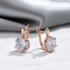 Brincos novos e elegantes, estilo retrô, simples, modernos, banhados a ouro verdadeiro, acessórios para brincos redondos femininos