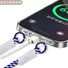 Clip Trasero para Teléfono Móvil de 1.2m Doble Cuerda Colgante Cruzado para Teléfono Móvil Bolso de Moda Muñeca Llavero Lindo Accesorios Colgantes