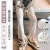 Pantalones casuales de pana para mujer con abertura, adecuados para figuras petite y tallas grandes, de cintura alta, con caída fluida, de pierna recta y de pierna ancha, perfectos para otoño