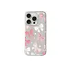 Adecuado para funda de teléfono Huawei Mate80ProMax, pulsera Honor X70 de moda, Nova15 con lazo rosa y blanco