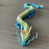 Impresión 3D dragón chino articulado móvil Dragón Impresión modelo hecho a mano decoración de articulación pecera paisaje dragón de color degradado