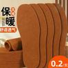 Plantillas Personalizadas de Fieltro de Lana, Plantillas de Fieltro Gruesas y Absorbentes de Sudor para Hombres, Artículos para Puestos Callejeros de Otoño e Invierno, Fabricante de Plantillas Cálidas de Lana Color Camello